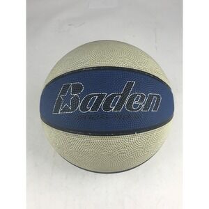 Baden Basketball Blue/White Rubber Ball BR6 701B Sports Equipment Size 6 - 28.5"